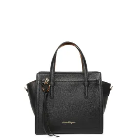 Ferragamo Amy S black leather tote bag