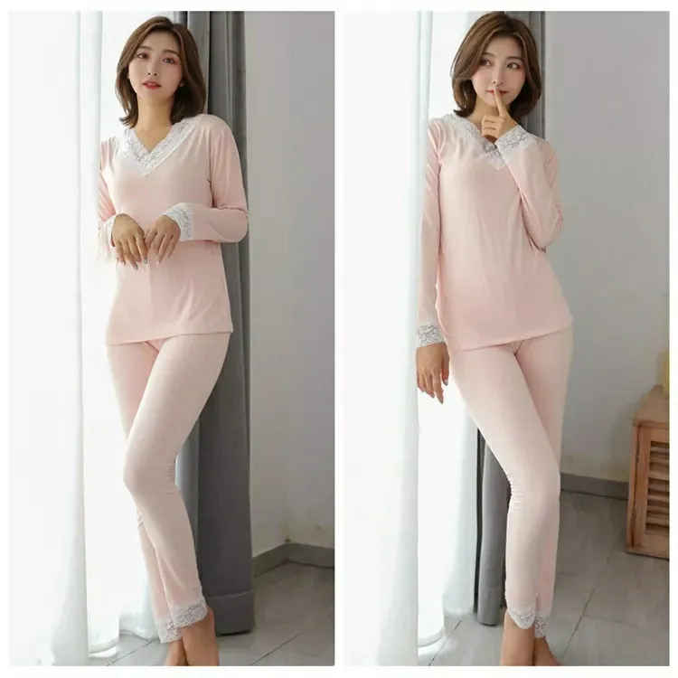 Full Sleeves Nightdress Sleepwear T245, Ladies Fashion