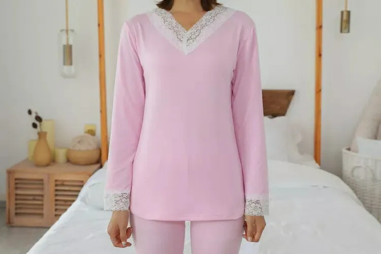 Full Sleeves Nightdress Sleepwear T245, Ladies Fashion