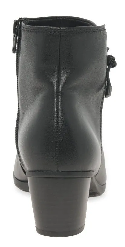 Gabor Women's Leather Ankle Boot with Zip Fastening, Style Ela 35.522