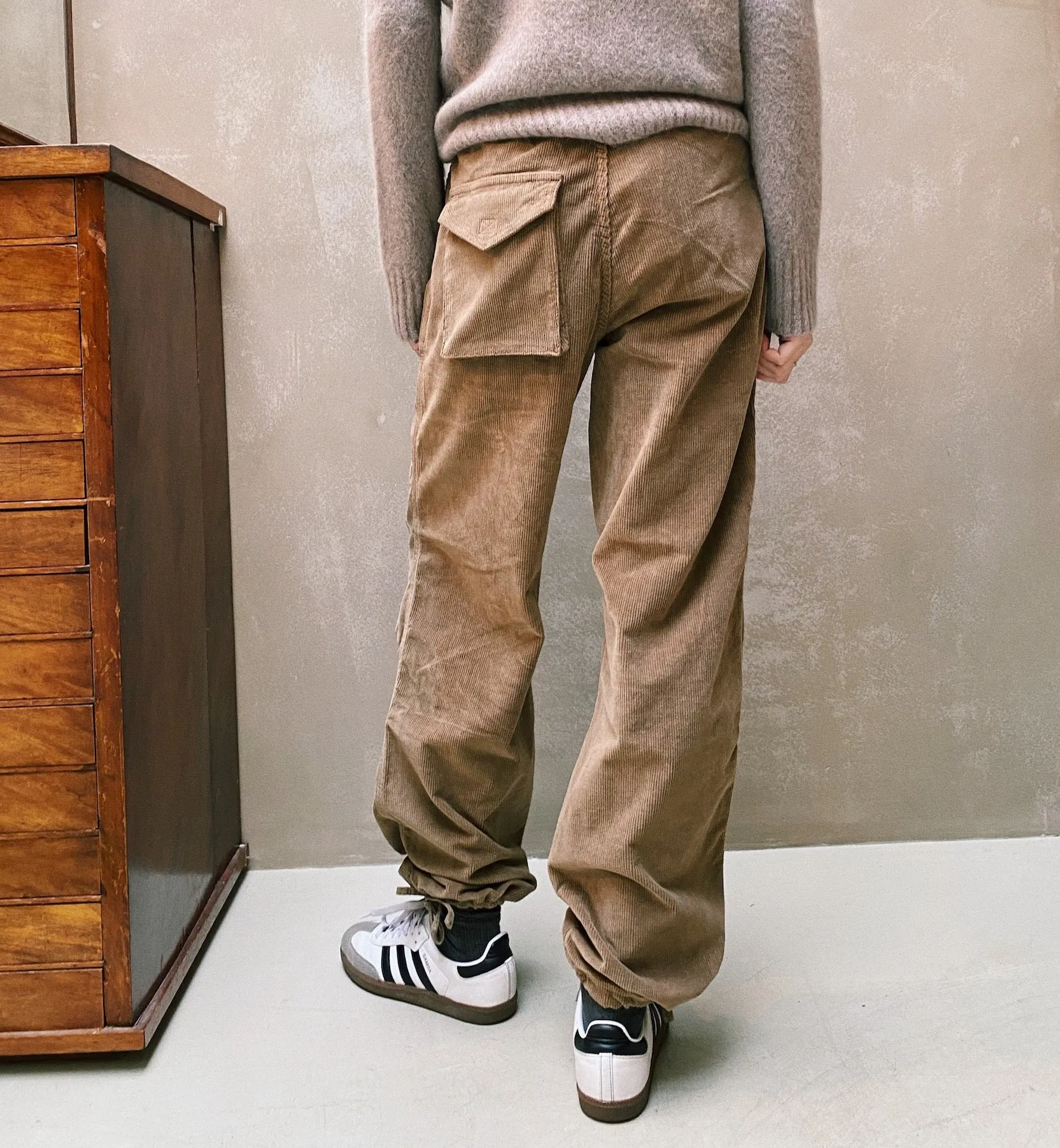 GANNI Brown Corduroy Pants