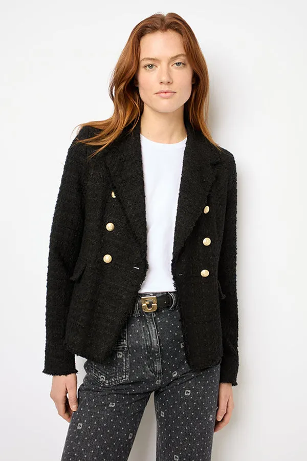 Gerard Darel MYLA BREASTED DOUBLE TWEED BLAZER