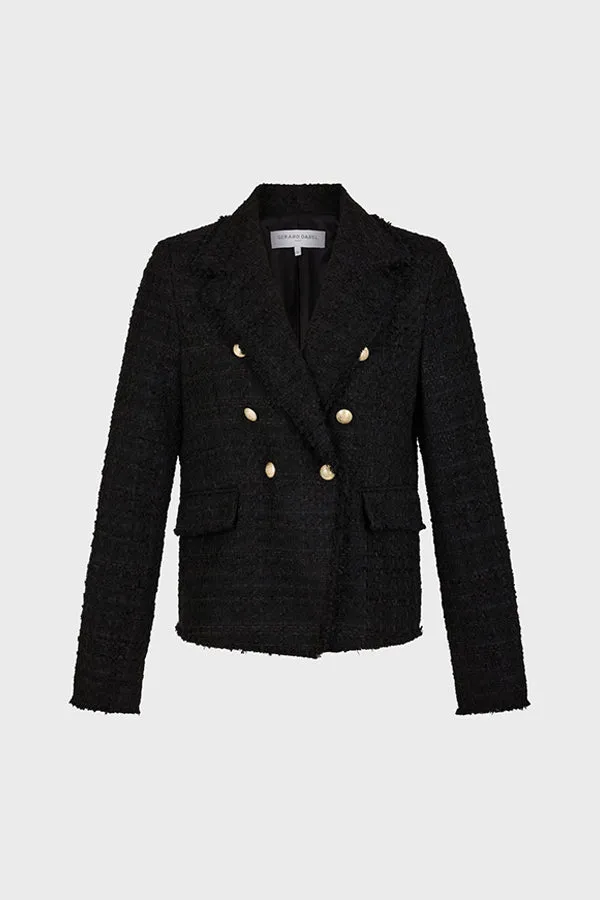 Gerard Darel MYLA BREASTED DOUBLE TWEED BLAZER