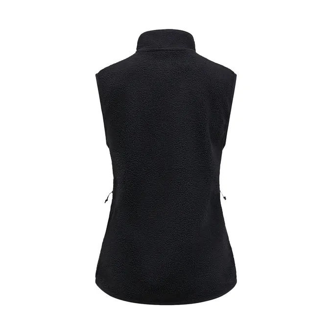 GILET Woman Black Pile