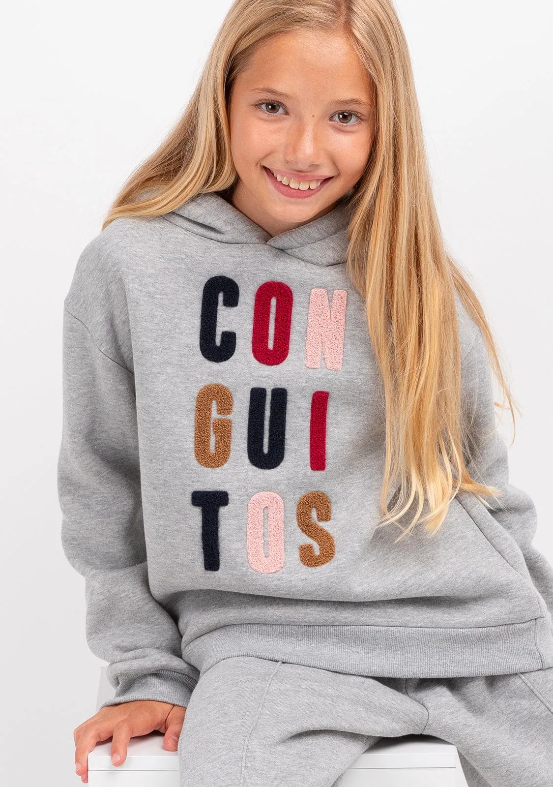 Girl's Grey Conguitos Hoodie