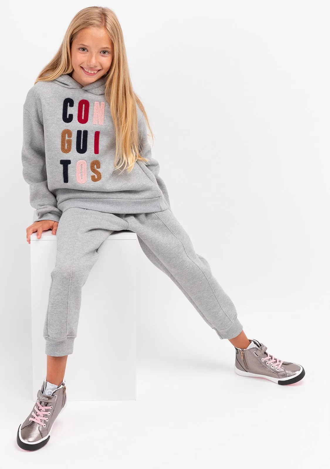 Girl's Grey Conguitos Hoodie