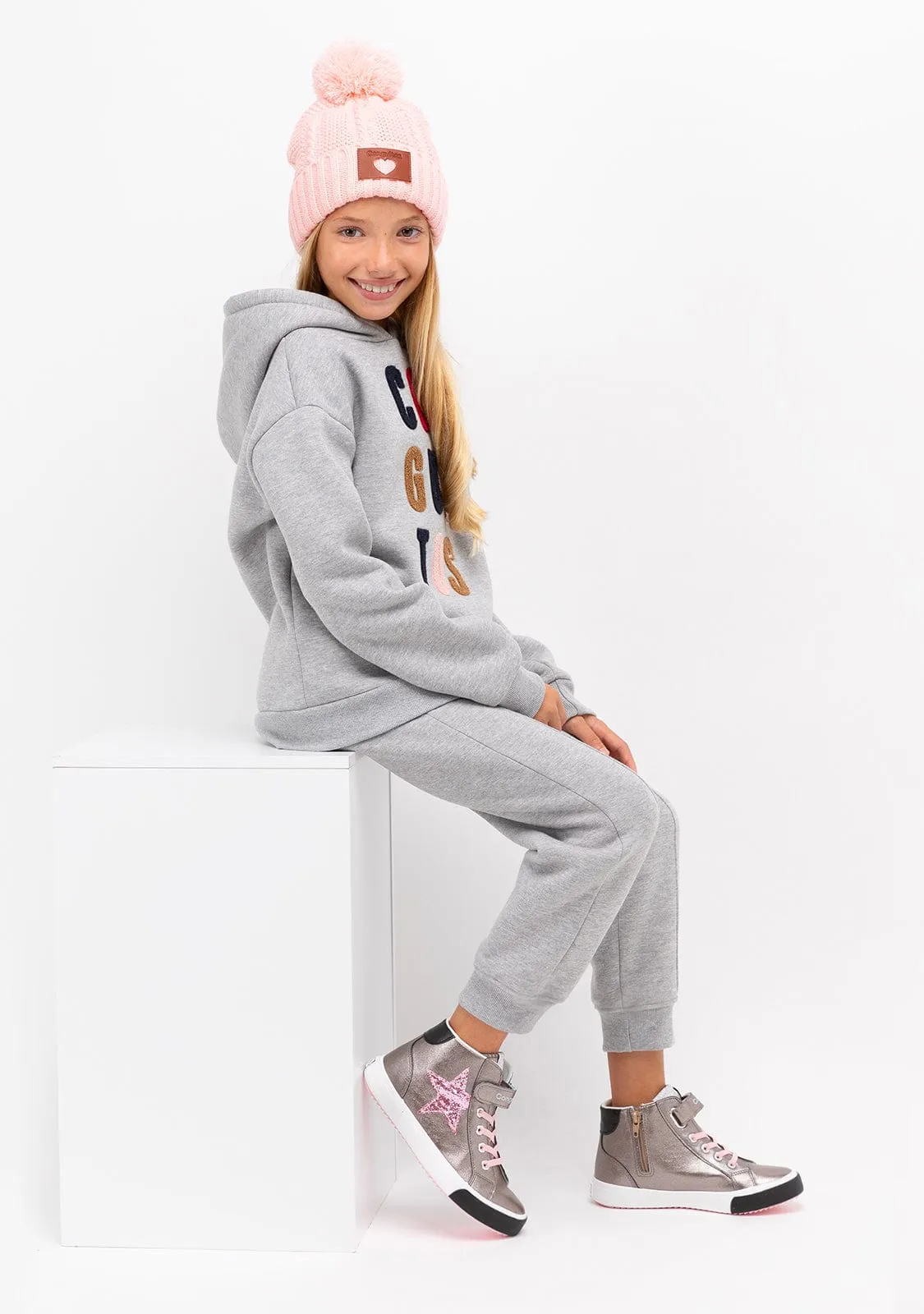 Girl's Grey Conguitos Hoodie