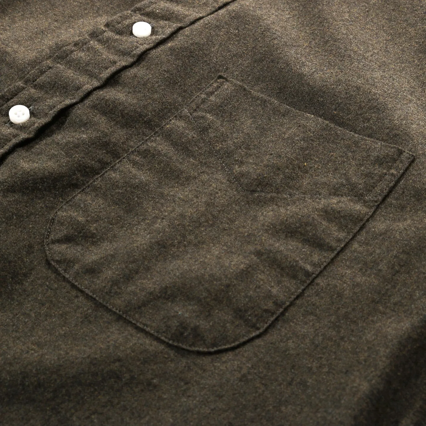 Gitman Vintage Flannel Shirt in Olive Green