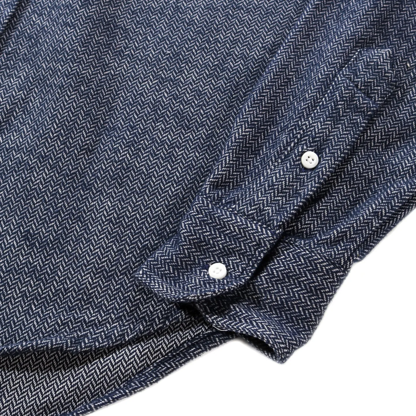 Gitman Vintage Navy Herringbone Flannel Button Down