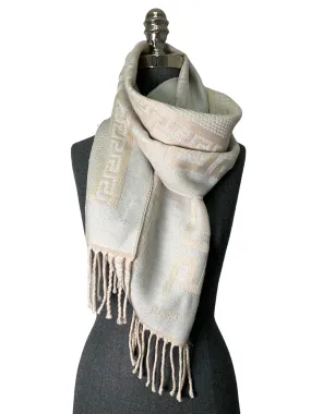 Gray Wool Scarf by Versace