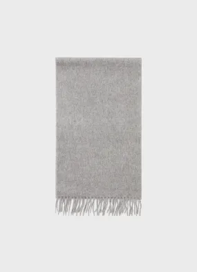 Grey Melange Cashmere Scarf.