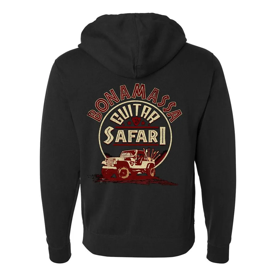 Guitar Safari Zip-Up Hoodie (Unisex)