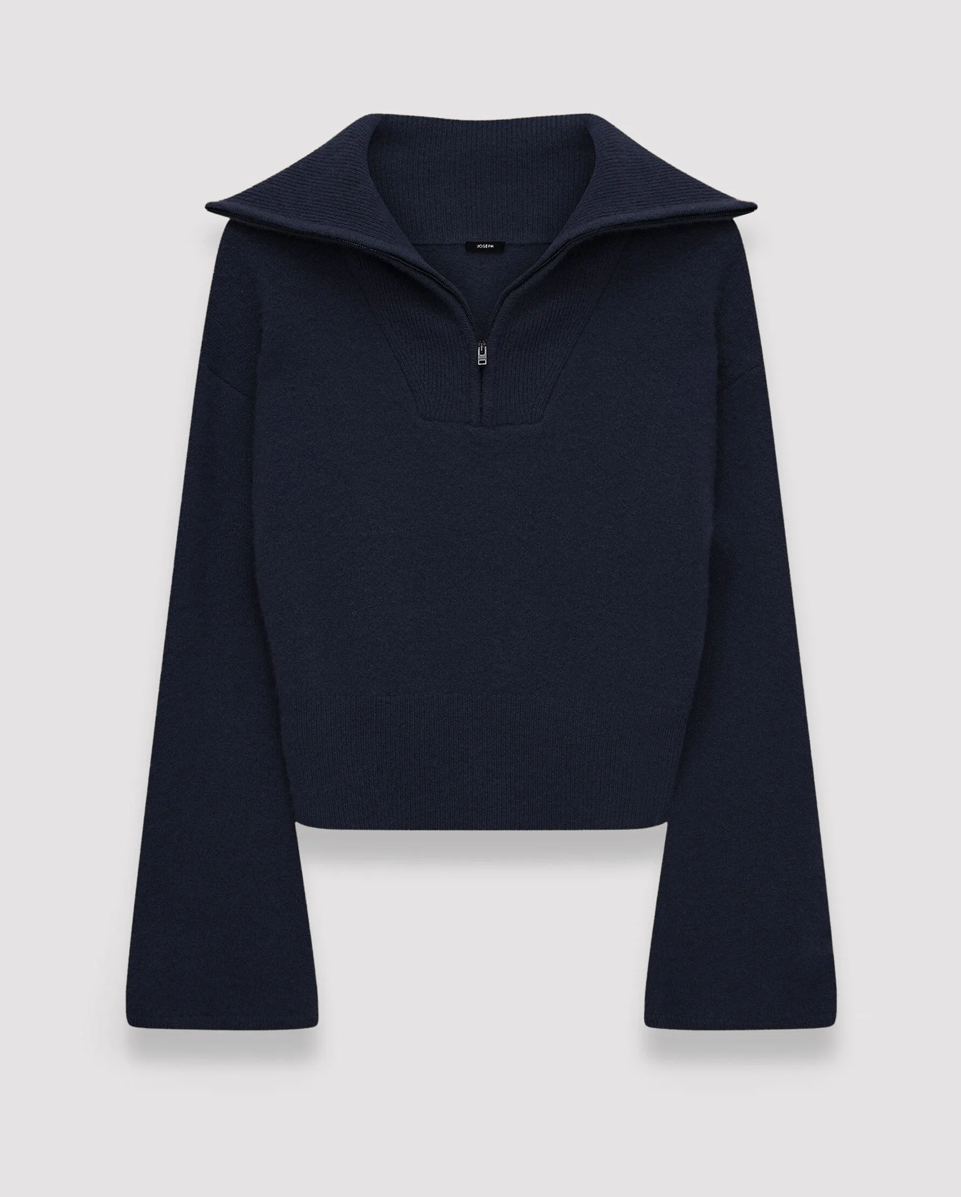 Half Zip Cashmere Navy.