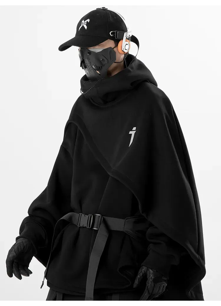 High Neck Cloak Two Piece Hoodie