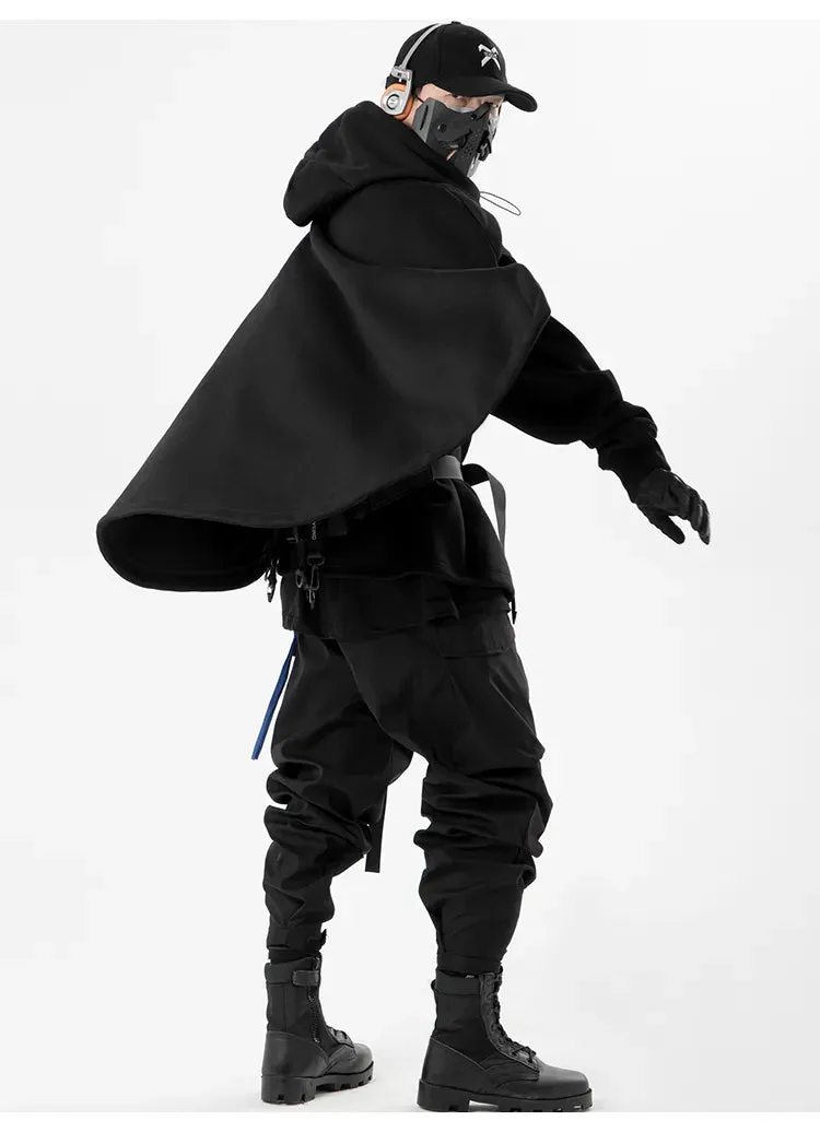 High Neck Cloak Two Piece Hoodie