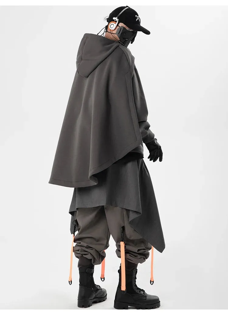 High Neck Cloak Two Piece Hoodie