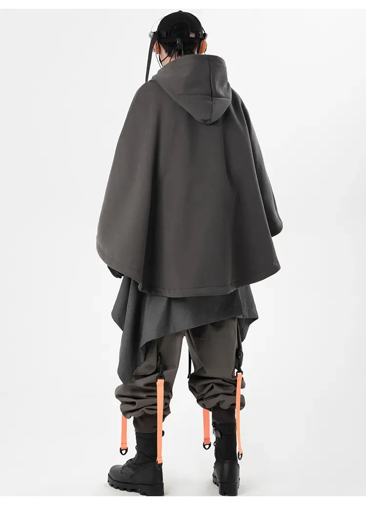 High Neck Cloak Two Piece Hoodie