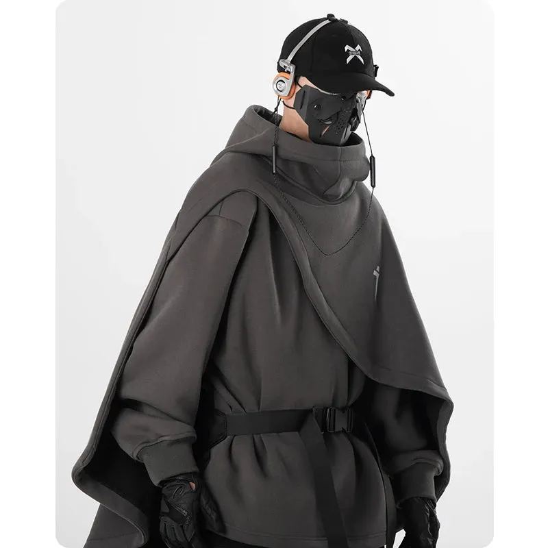 High Neck Cloak Two Piece Hoodie