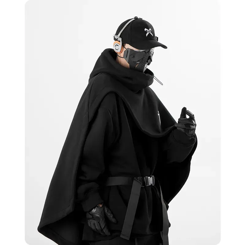 High Neck Cloak Two Piece Hoodie