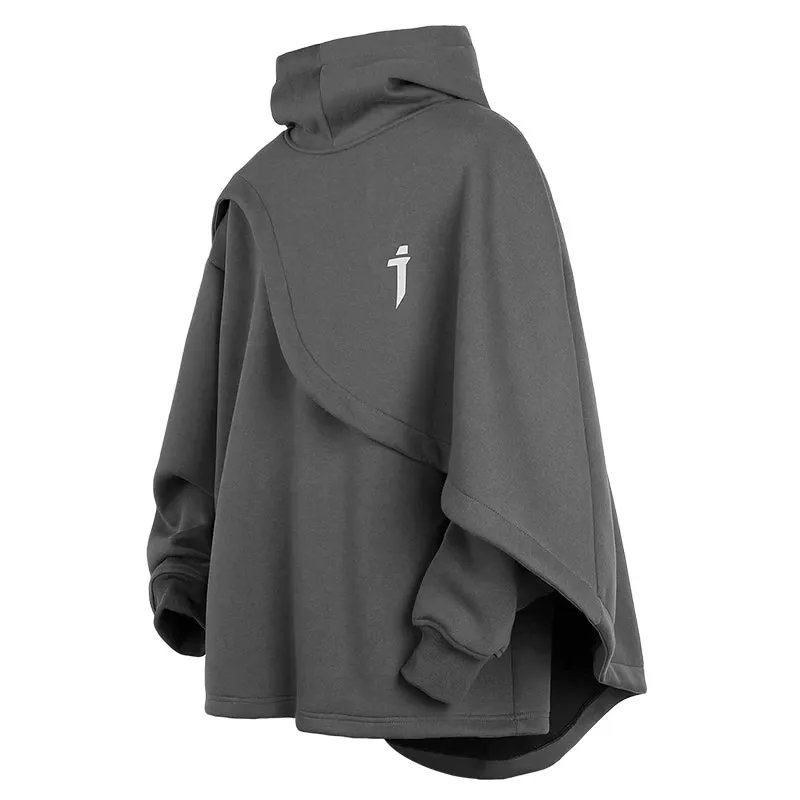 High Neck Cloak Two Piece Hoodie