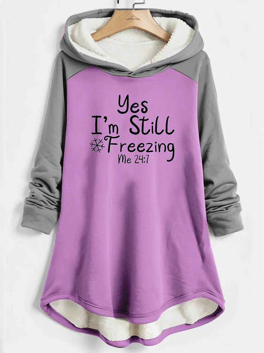 Hooded Fleece Pajama Top Women Cozy Comfort