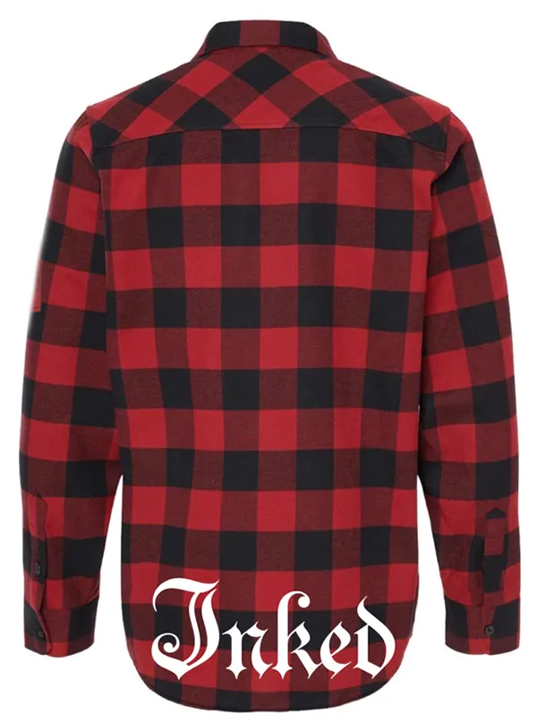 Inked Logo Men's Flannel Shirt