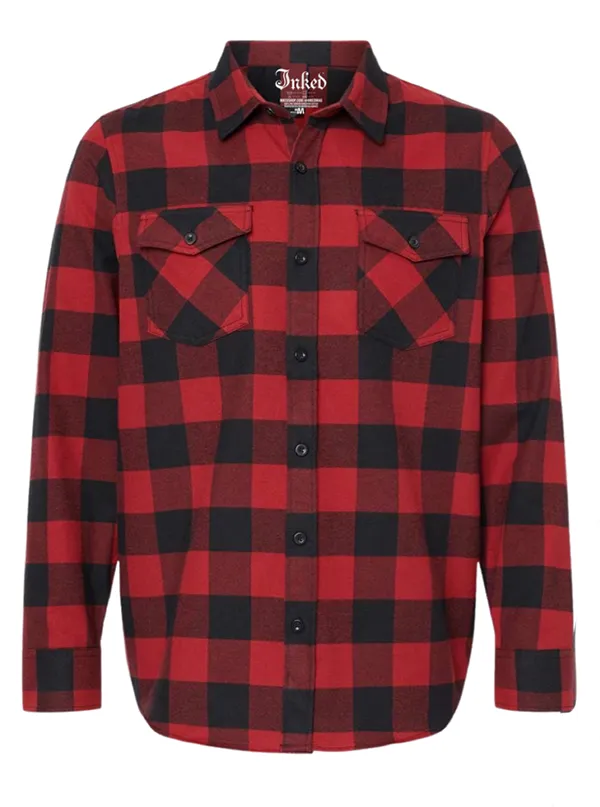 Inked Logo Men's Flannel Shirt