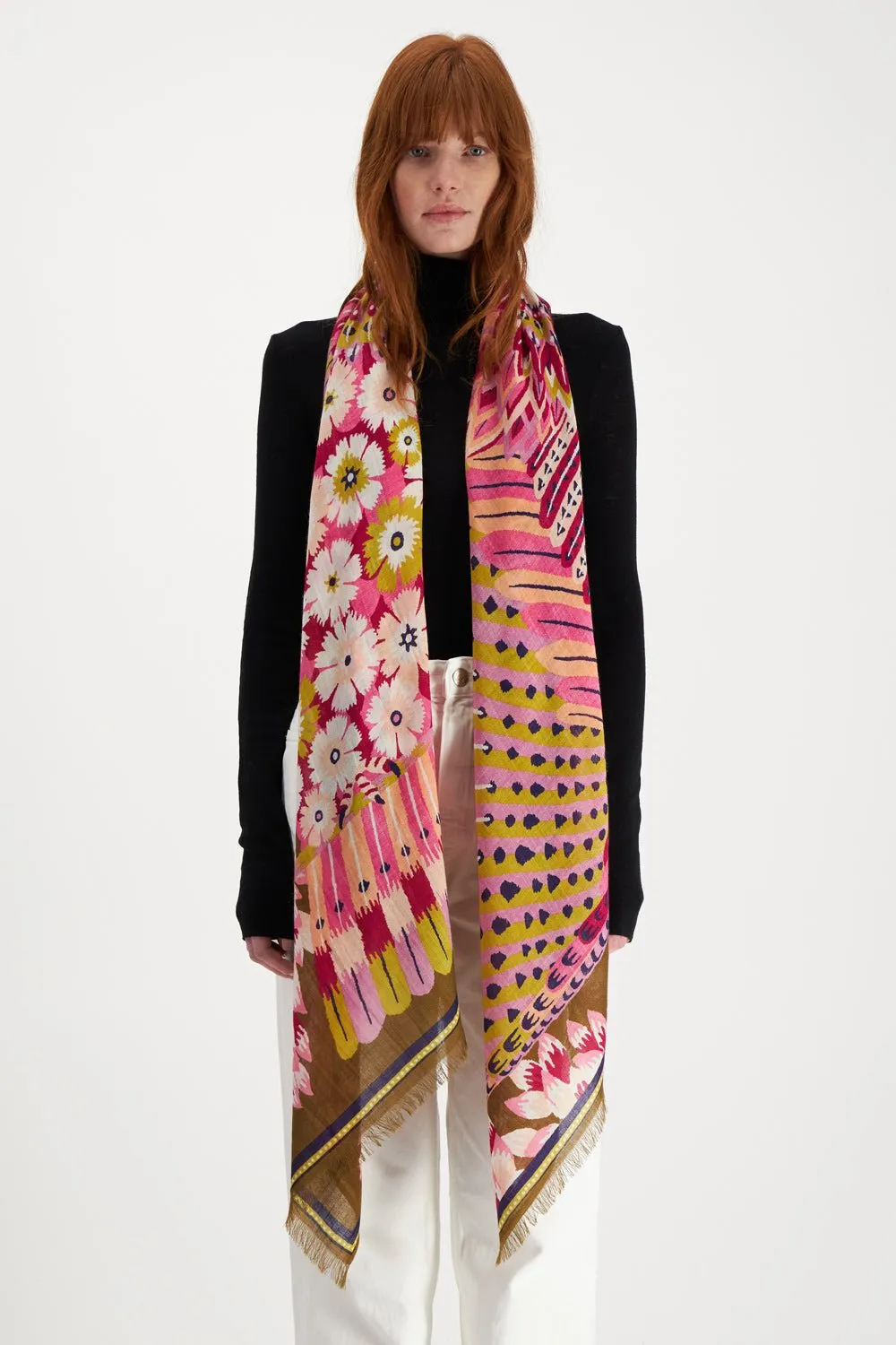 INOUI EDITIONS - Fuchsia Hulule Scarf - Limited Edition