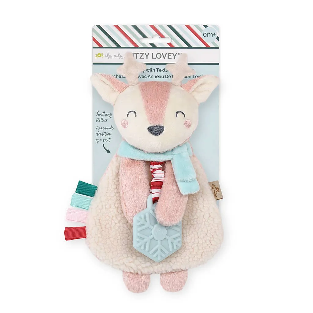 Itzy Lovey Plush + Teether Toy - Baby Lovey Plush Toy with Teether | Buy Online Now