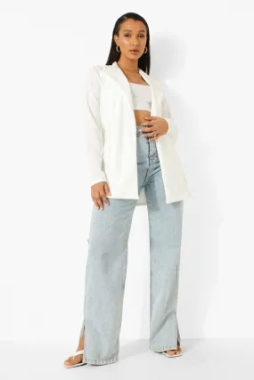 Ivory Oversized Boyfriend Blazer