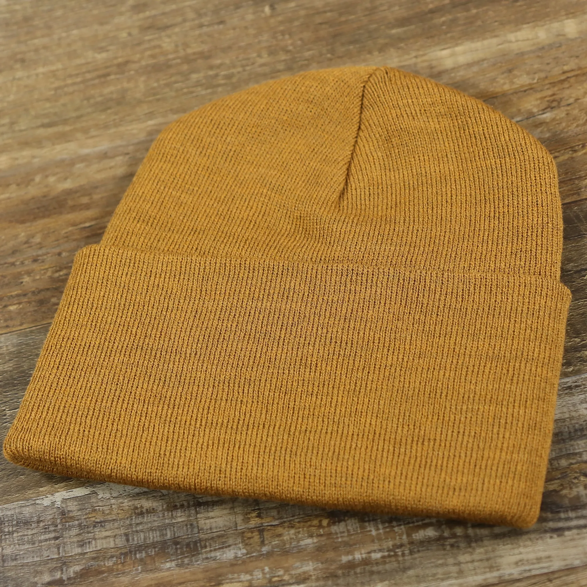 Jack and Jones Rubber Orange High Cuff Knit Beanie | Dark Orange Knit Beanie