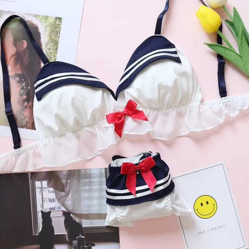 Japanese Cosplay Sailor Underwear Set