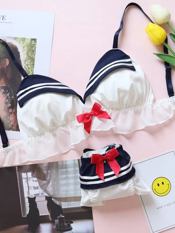 Japanese Cosplay Sailor Underwear Set