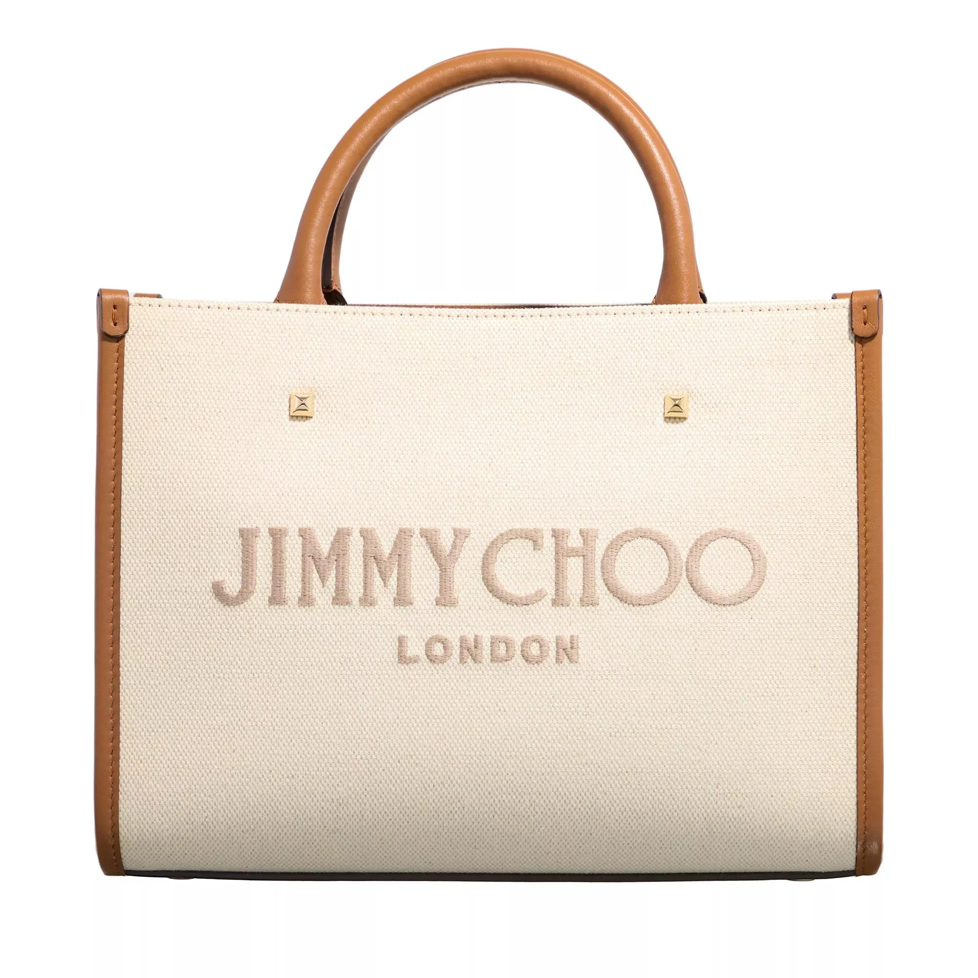 Jimmy Choo  Avenue Small Tote Bag Natural