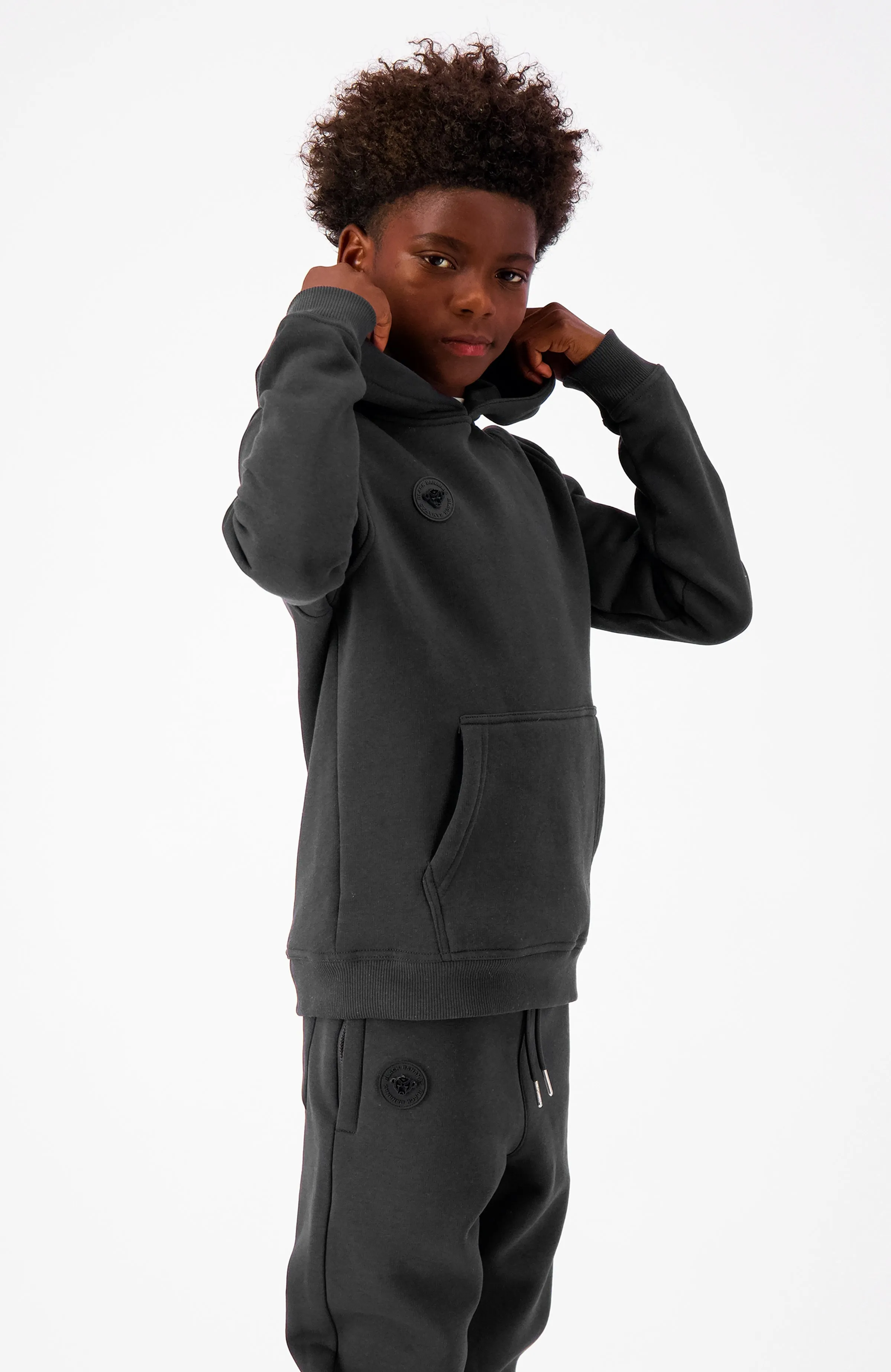 JR ESSENTIAL HOODIE | Charcoal