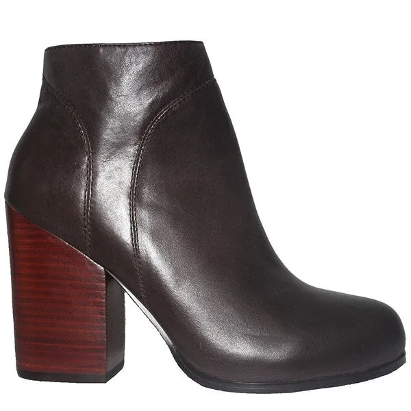 Kixters Chelsea - Brown Leather Side Zip Boot