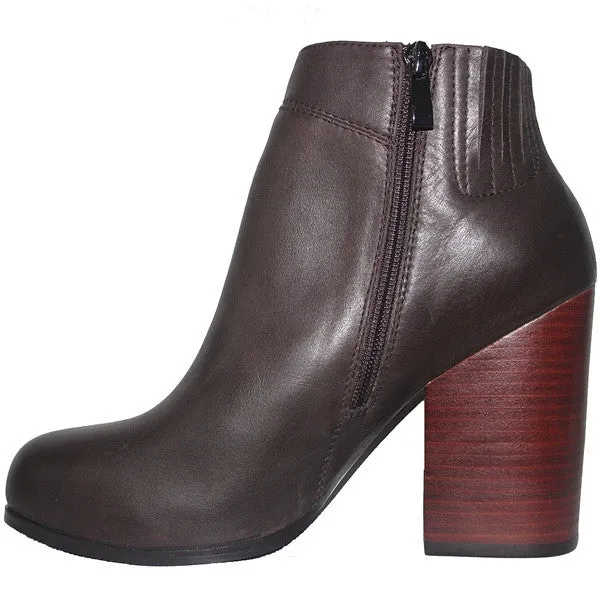 Kixters Chelsea - Brown Leather Side Zip Boot