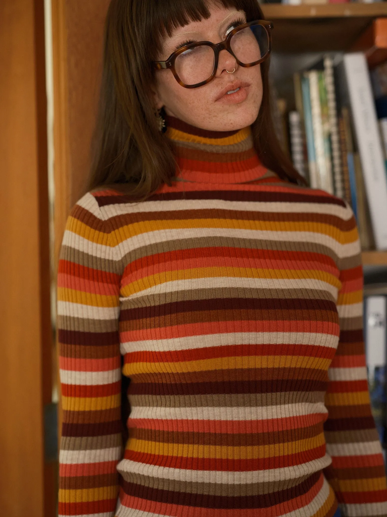 Knit Rib Turtleneck