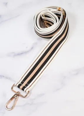 Layla Crossbody Strap NATURAL STRIPE