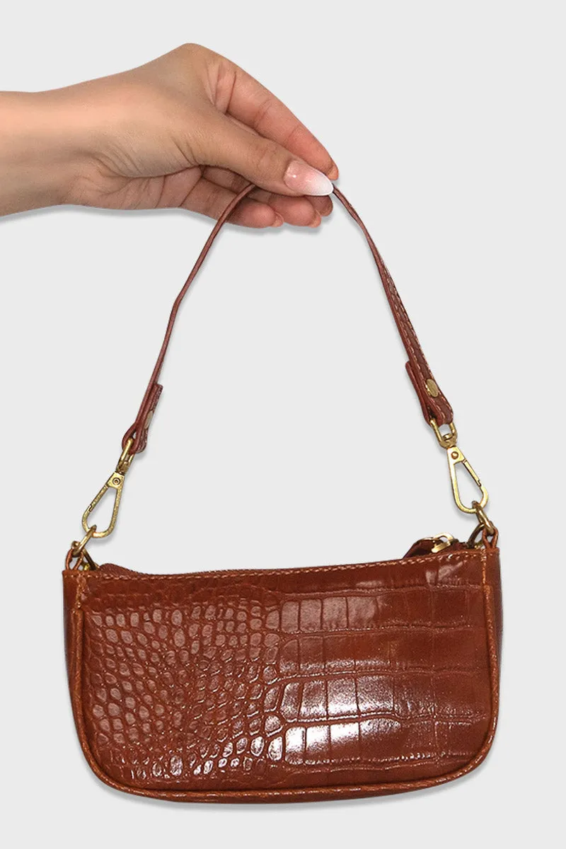 Leather Mini Bag (Cognac)