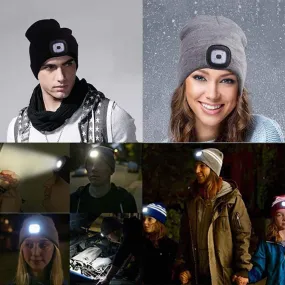 LED Beanie Hat - Illuminated Winter Hat with LED Lights