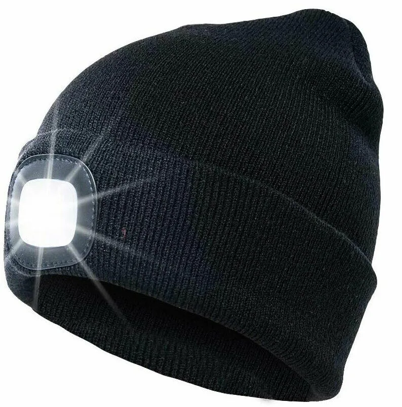 LED Beanie Hat - Illuminated Winter Hat with LED Lights