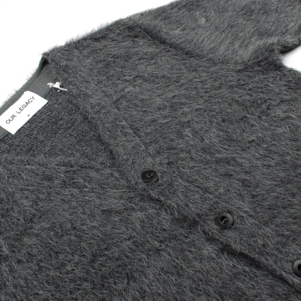 Legacy Splash Cardigan Grey Fuzz