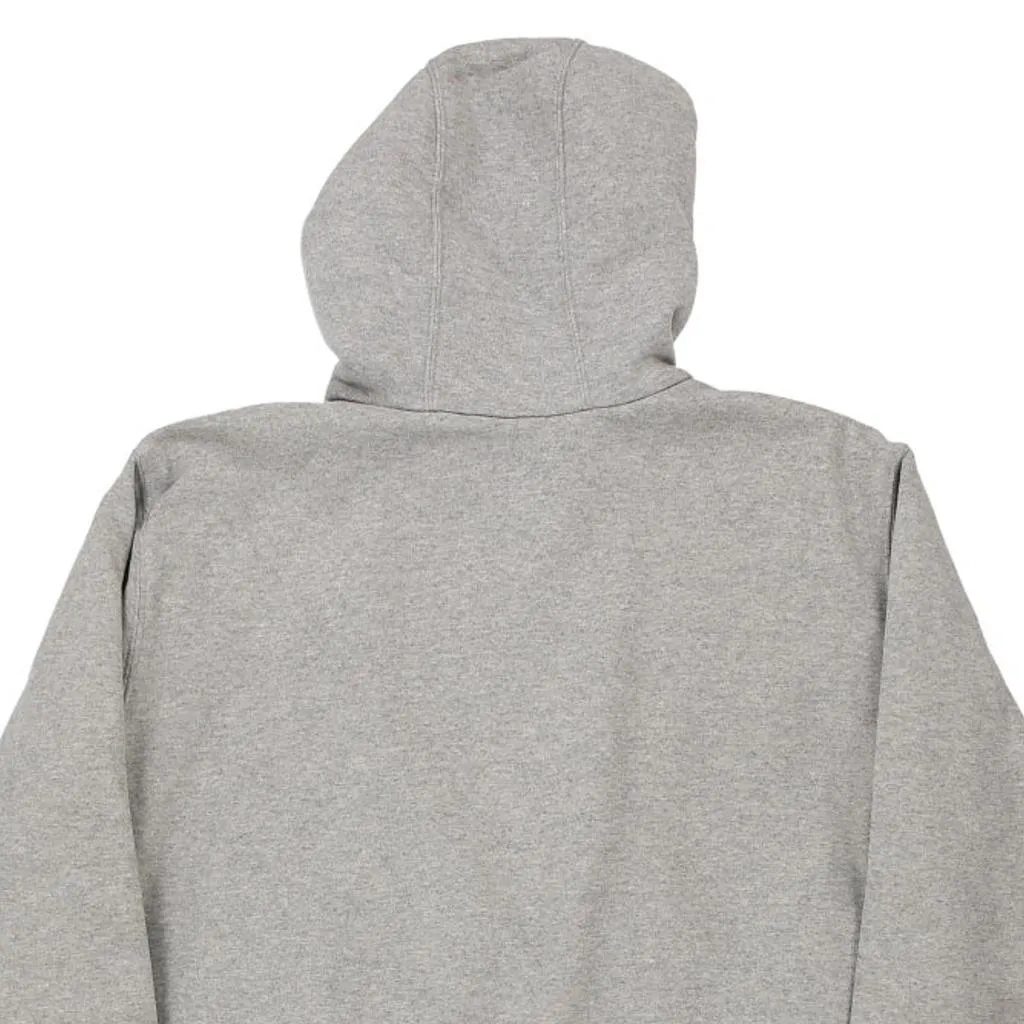 Lined Carhartt Hoodie - Large Grey Cotton Blend