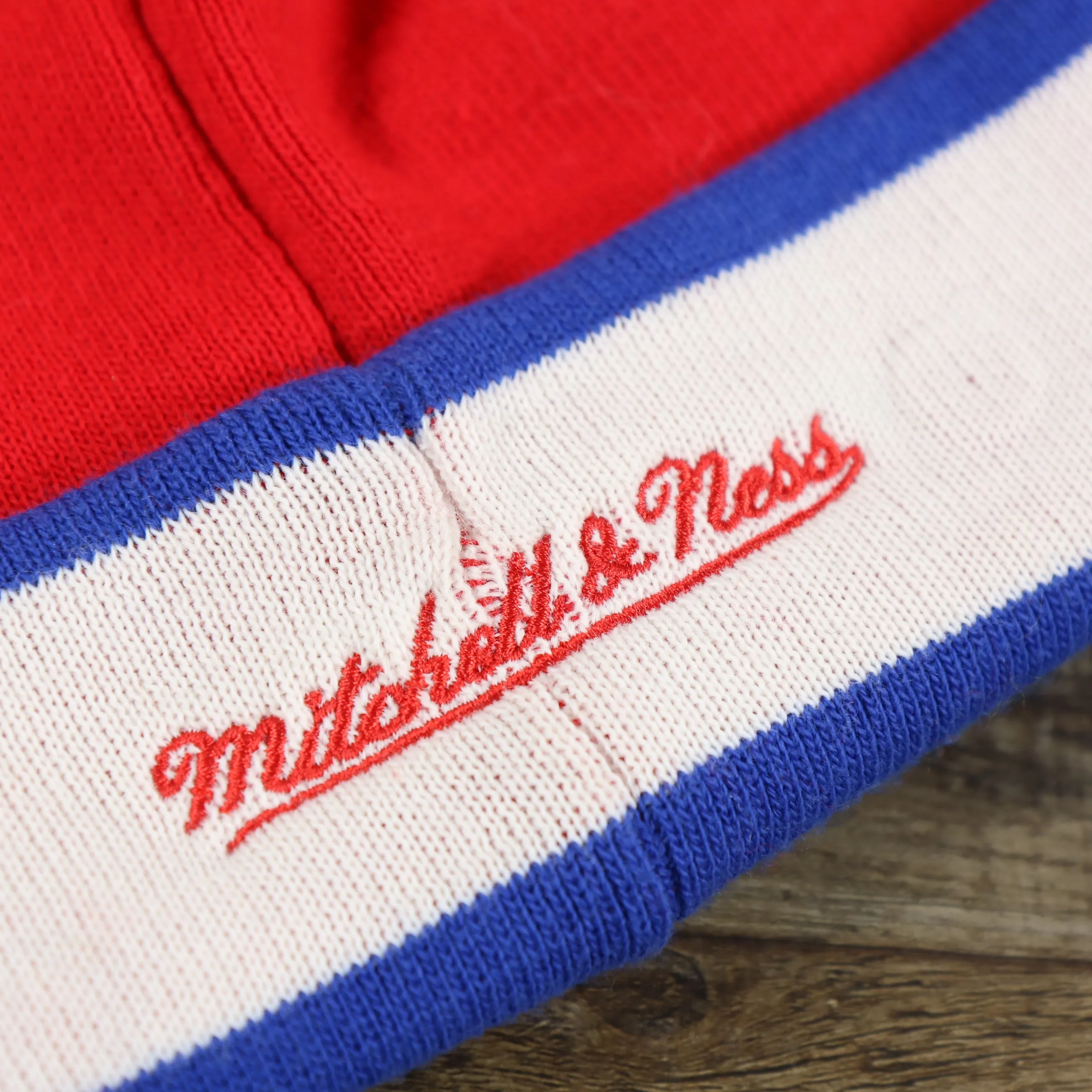 Los Angeles Clippers Winter Beanie | Red Pom Pom Beanie with Clippers Pin