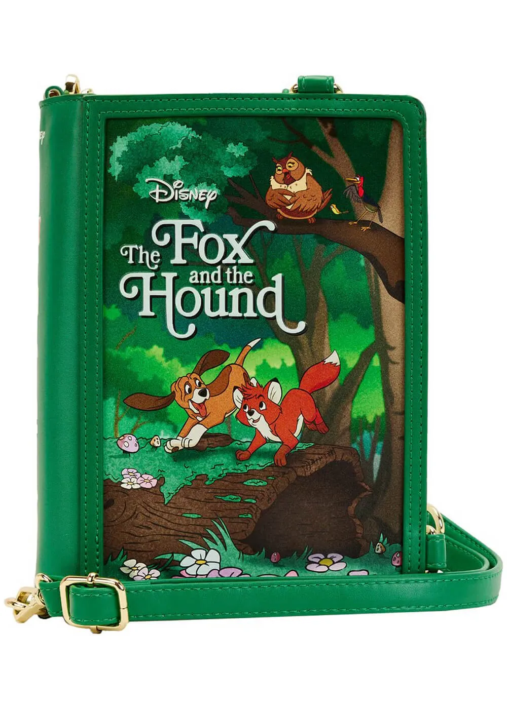 Loungefly Disney Fox And The Hound Classic Book Backpack Crossbody Bag