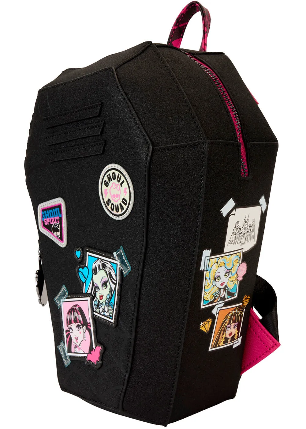 Loungefly Mattel Monster High Crypt Locker Backpack Black