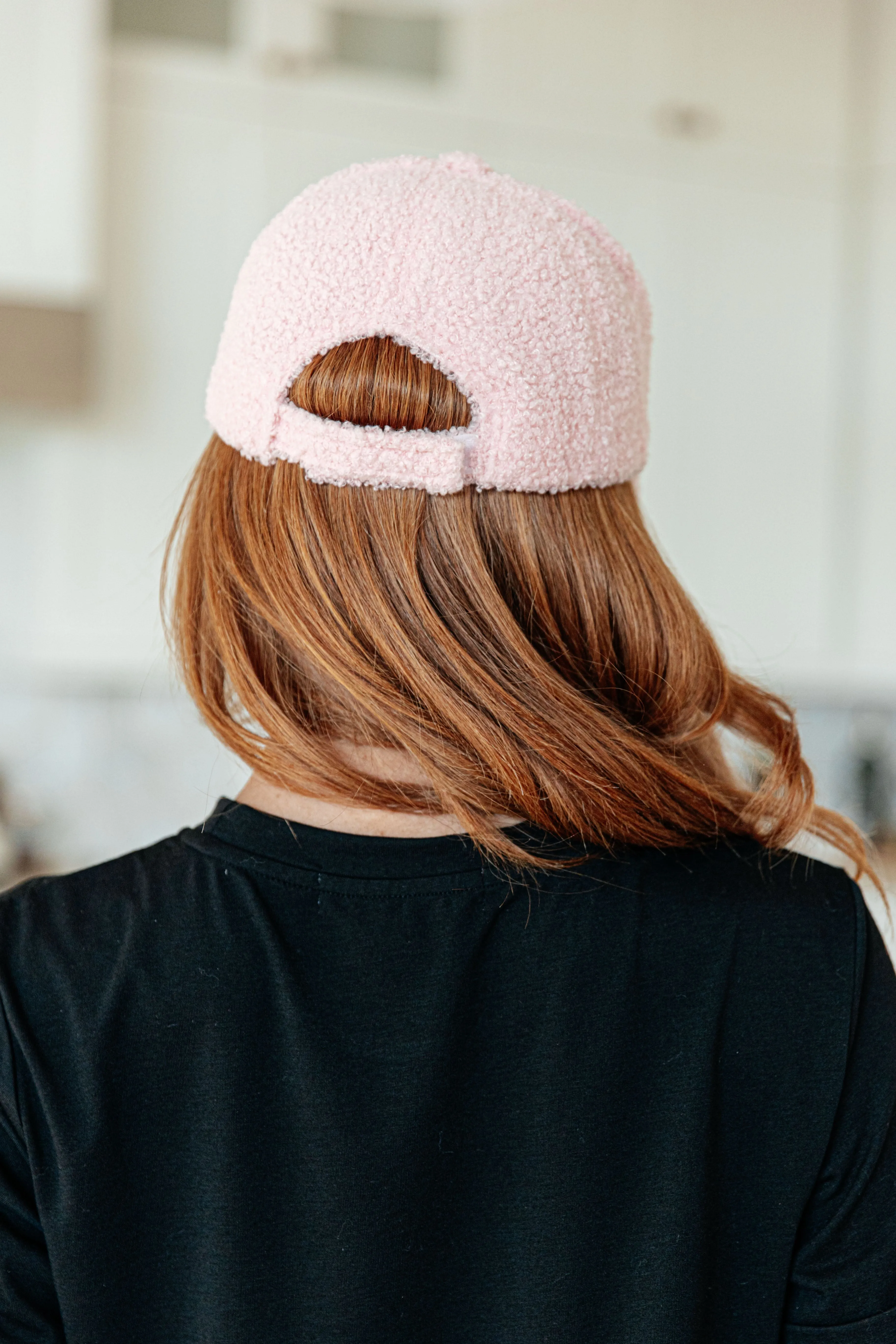 Lyla Pink Sherpa Ball Cap