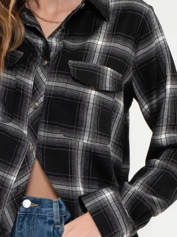 Macey Flannel Top - Lightweight and Stylish