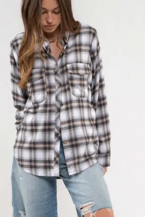 Macey Flannel Top - Lightweight and Stylish